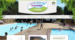 Desktop Screenshot of campinglepyreneen-luchon.com